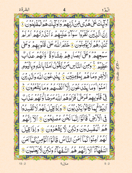 Holy Quran (Line 13)